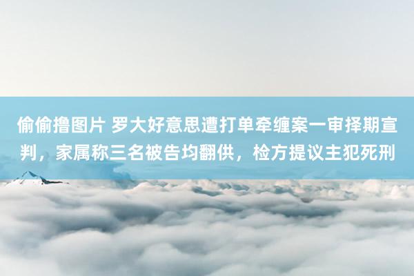 偷偷撸图片 罗大好意思遭打单牵缠案一审择期宣判，家属称三名被告均翻供，检方提议主犯死刑