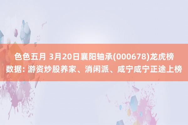 色色五月 3月20日襄阳轴承(000678)龙虎榜数据: 游资炒股养家、消闲派、咸宁咸宁正途上榜